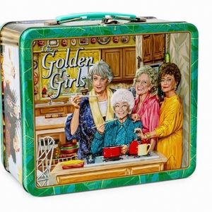 The Golden Girls Cast Retro Collectable Metal Tin Lunch Box Tote NWWT